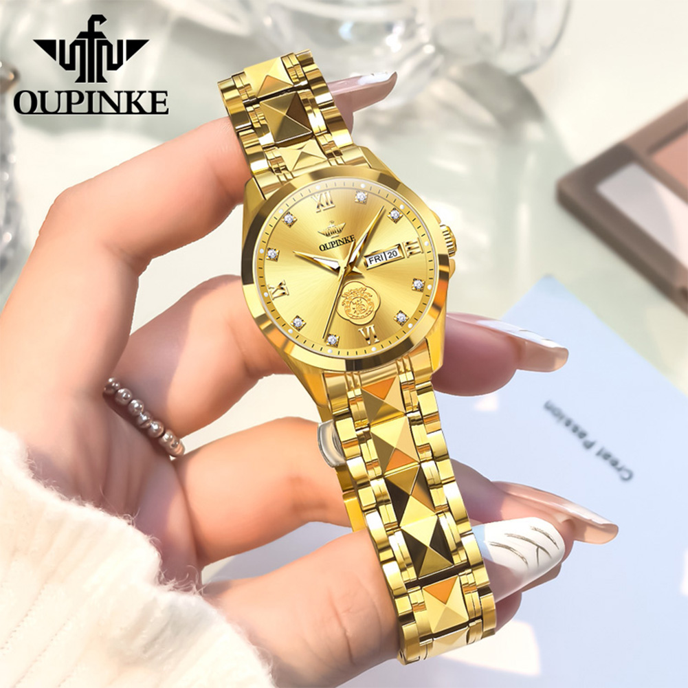 OUPINKE 3305 reloj de oro genu - Women Bags Ru reseña y precio