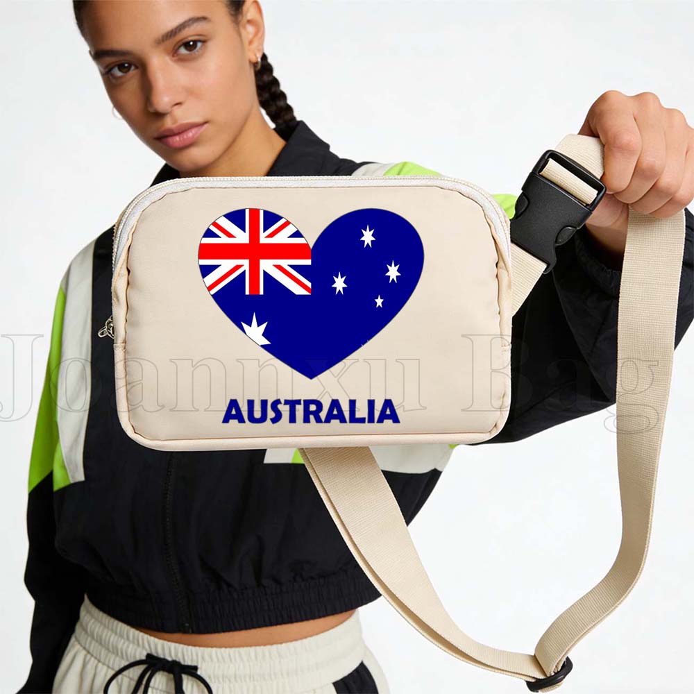 Riñonera con bandera de Austra - Women Bags In Australia reseña y precio